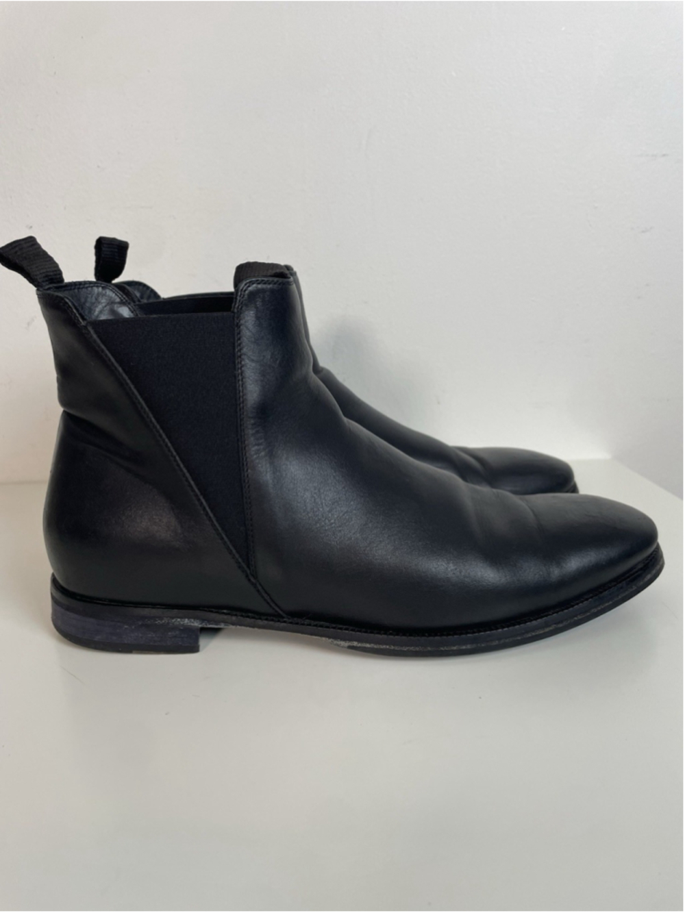 Acne Studios Zack Leather Chelsea Boots Mens 43 Fits US 11 Black
